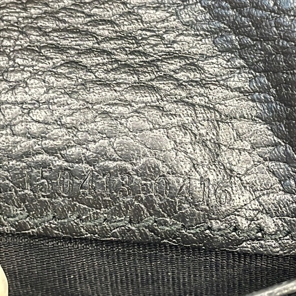 Gucci Bifold Compact Wallet GG Guccissima Monogram Canvas Black Web Tab - Picture 15 of 17